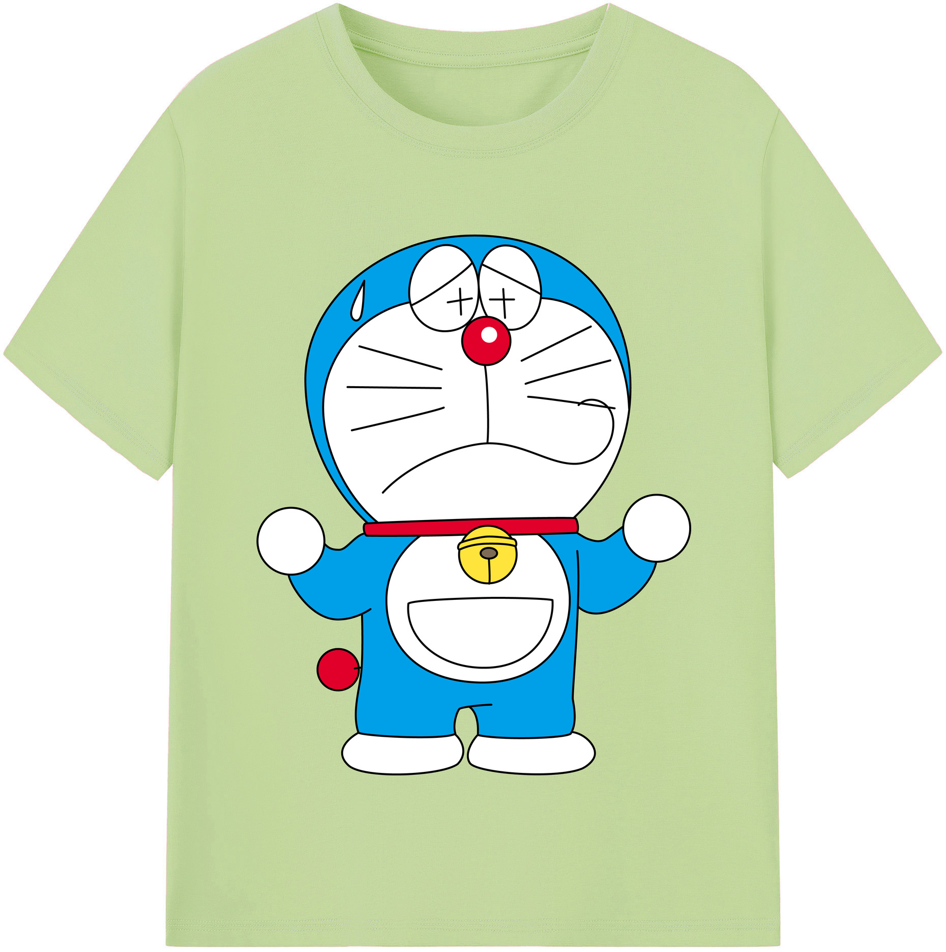 （画像用） ドラえもん Doraemon 綿100％半袖Tシャツ（フロントプリント）